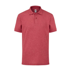 Детска поло тениска Fruit of the Loom 65/35 KIDS POLO 63-417-0 в цвят Vintage Heather Red
