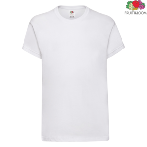 Детска тениска Fruit of the Loom Original Kids T 61-019 в бял цвят