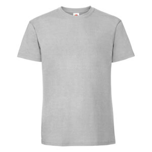 Мъжка тениска Fruit of the Loom Iconic 195 Premium Zinc – premium памучна тениска за печат и брандиране