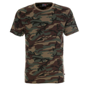 Мъжка камуфлажна тениска CAMO зелено кафяв камуфлаж
