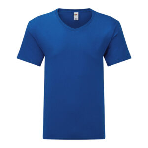 мъжка тениска с къс ръкав Iconic 150 V-neck синя