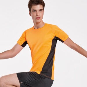 мъжка спортна тениска dry fit оранжева модел