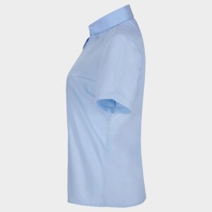 Дамска риза VELILLA LIGHT BLUE – детайл класическа яка