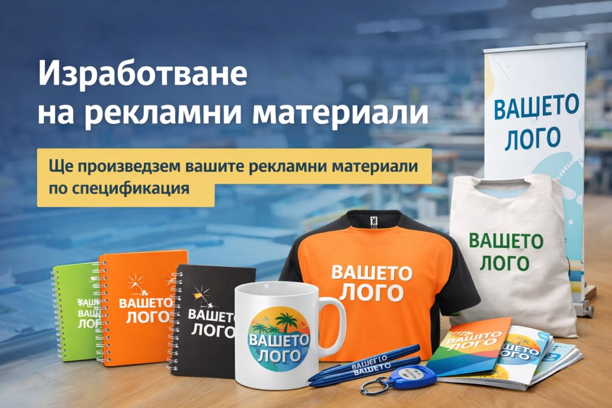 Изработване на рекламни материали с лого – тениски, чаши, тефтери, рекламни сувенири DMGRAV