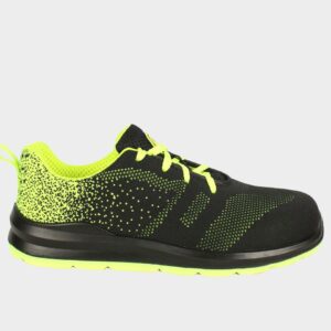 Ниски работни обувки RACE LOW GREEN S1P с композитно бомбе, дишащ текстил и S1P защита