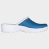 Светлосиньо дамско сабо GF LADY LIGHT BLUE с перфорирана естествена кожа, кожена стелка и PU ходило
