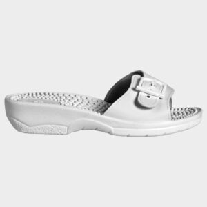 Дамски чехли NEW RELAX WHITE с анатомична масажираща стелка с бодлички и PVC ходило