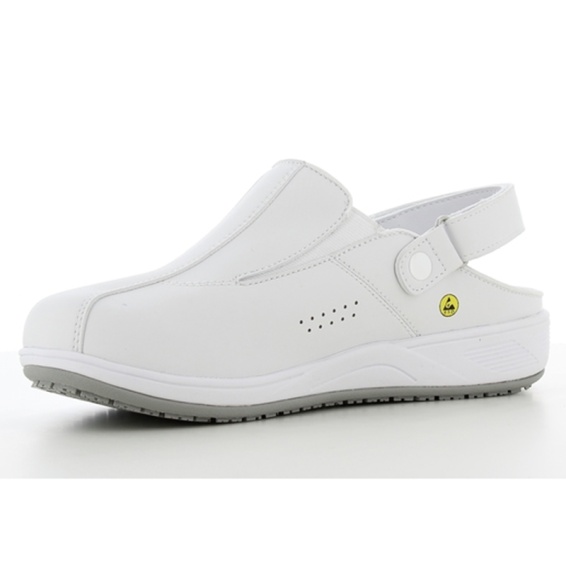 Бяло медицинско сабо Safety Jogger CARINNE – страничен изглед