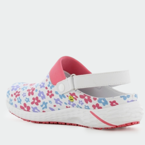 Медицинско сабо Safety Jogger DANY Print – заден изглед с регулируема каишка