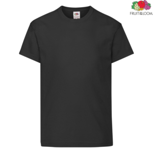 Детска тениска Fruit of the Loom Original Kids T 61-019 в черен цвят