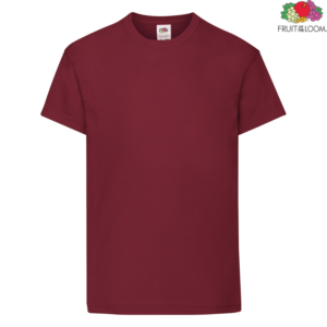 Детска тениска Fruit of the Loom Original Kids T 61-019 в цвят Brick Red