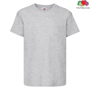 Детска тениска Fruit of the Loom Original Kids T 61-019 в сив меланж Heather Grey