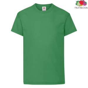 Детска тениска Fruit of the Loom Original Kids T 61-019 в зелен цвят Kelly Green
