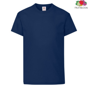 Детска тениска Fruit of the Loom Original Kids T 61-019 в тъмносин цвят Navy