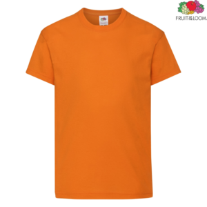 Детска тениска Fruit of the Loom Original Kids T 61-019 в оранжев цвят