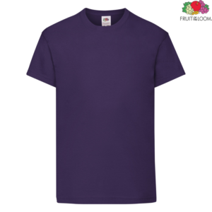Детска тениска Fruit of the Loom Original Kids T 61-019 в лилав цвят
