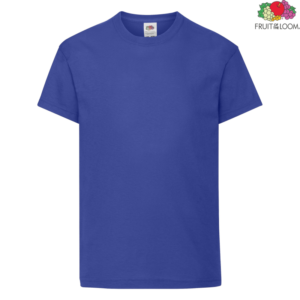 Детска тениска Fruit of the Loom Original Kids T 61-019 в кралско син цвят