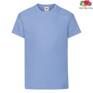 Детска тениска Fruit of the Loom Original Kids T 61-019 в светлосин цвят Sky Blue